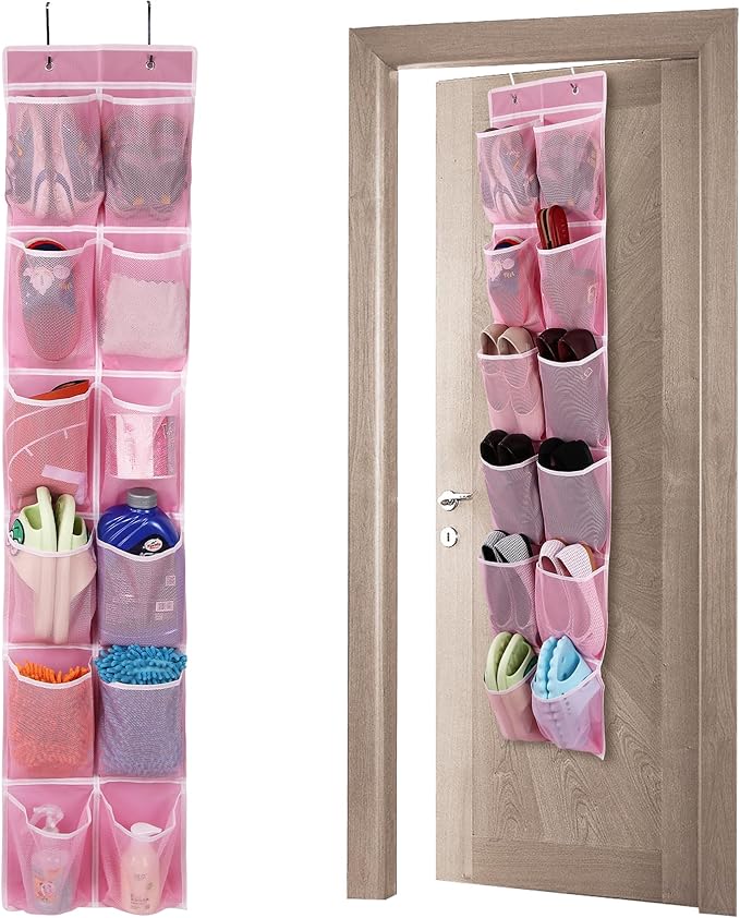Over the Door 12 Pocket Hanging Shoe Organizer by GOMAJI