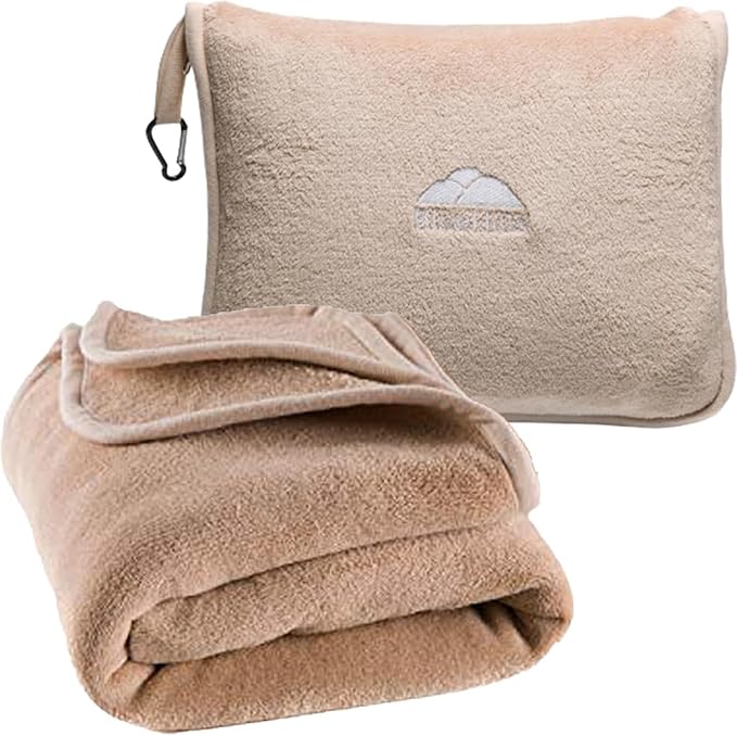 BlueHills Premium Soft Tall Travel Blanket Pillow by BlueHills