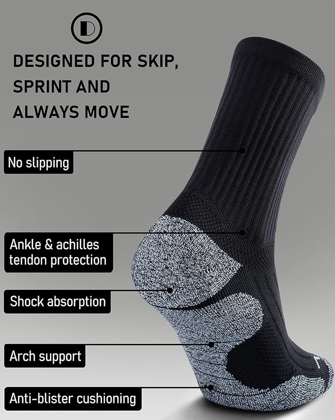 Elite Cushioned Compression Mid-crew Socks 4-Pack - Image 3
