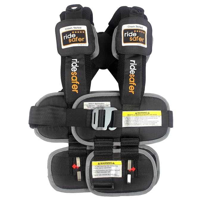 Small Black, Lightweight, Portable Car Seat by RideSafer