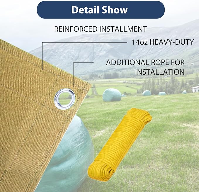 16’x20’ Canvas Tarps Heavy Duty Waterproof Tarpaulins - Image 5