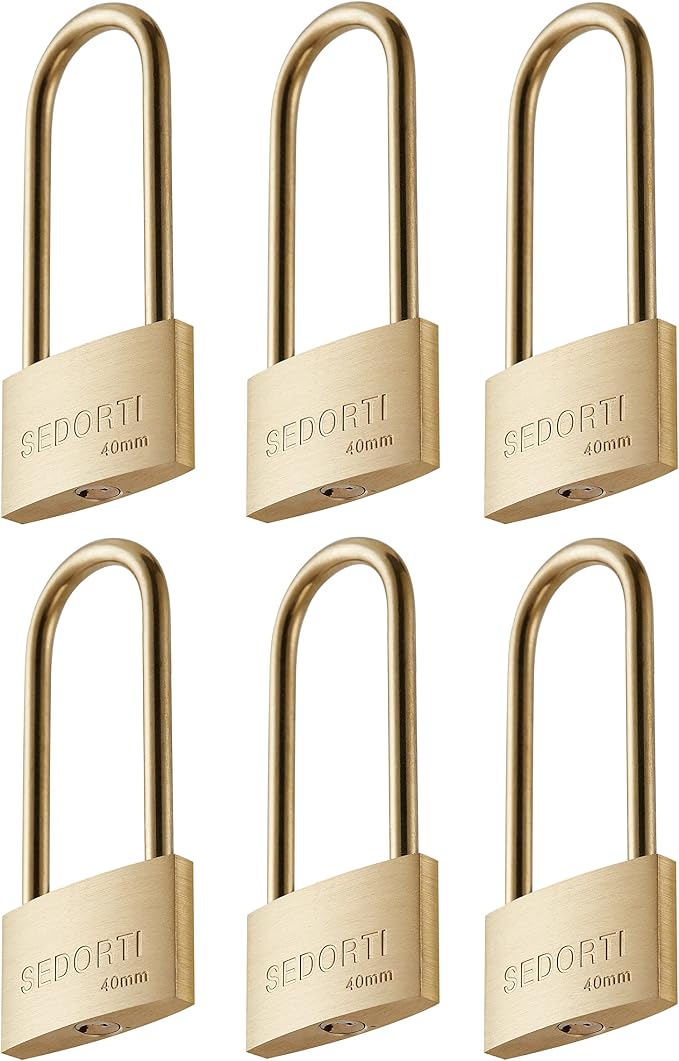 Weather Proof Lock, Keyed Alike Solid Brass Padlocks by SEDORTI