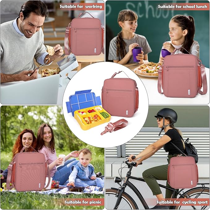 NOL Nylon Waterproof Kids Lunch Bag, Insulated Lunch Bag, Lunch box Cooler - Image 6