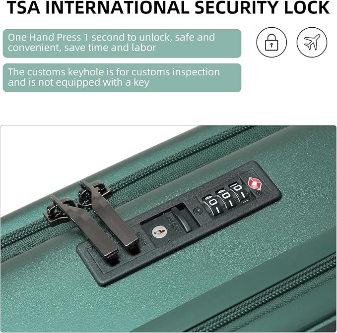 Carry On Luggage, 20 Inch Top Opening Aluminum Frame Lightweight Airline - Image 8