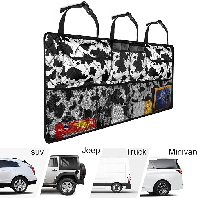 Femuar Car Trunk Organizer, Large Capacity Backseat Trunk Organizer, - Image 5