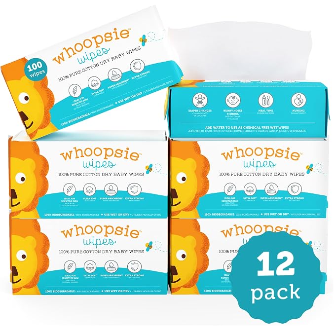 100% Pure Cotton Dry Wipes | 1200 Count | Use Wet or Dry | Soft & Sensitive | - Image 7