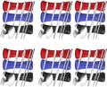6 Pack Reusable Flatware Sets Knife, Chopsticks by Arroyner