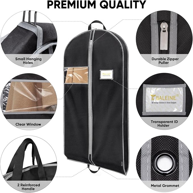 BALEINE 2PK Heavy Duty Garment Bag - Image 5