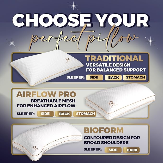 Royal Therapy Queen Memory Foam Pillows - Image 6