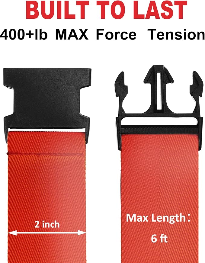 Luggage Straps for Suitcases TSA Approved Travel Belt 8 Pack by Chelmon - Image 2