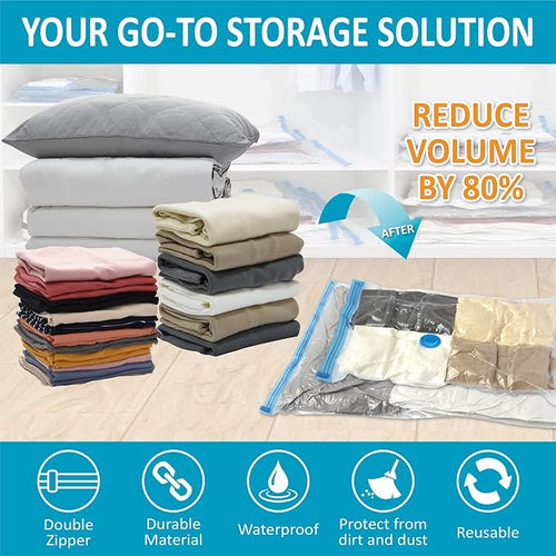 10 Pack Vacuum Storage Bags, Space Saver Bags Compression Storage Bags - Image 2