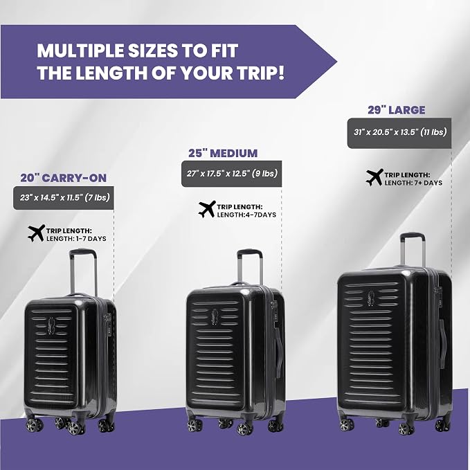 Spyder Rails 29 Inch Expandable Hardside Upright Suitcase - Image 2