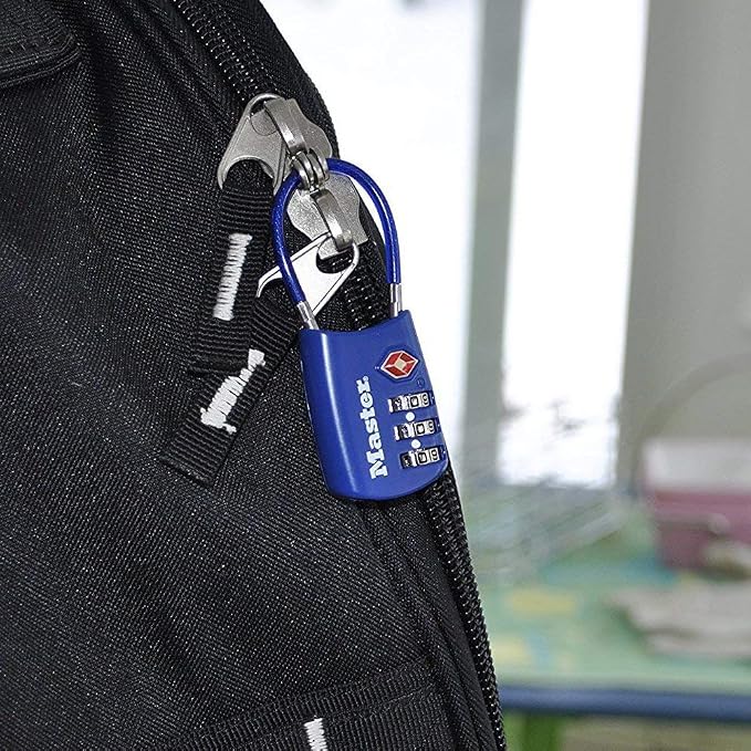 Master Lock Blue Set Your Own Combination TSA Approved Luggage Lock, Travel - Image 2