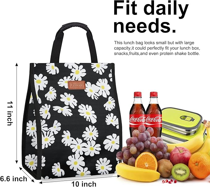 Lunch Bags for Women Insulated Reusable Lunch Tote - Image 2