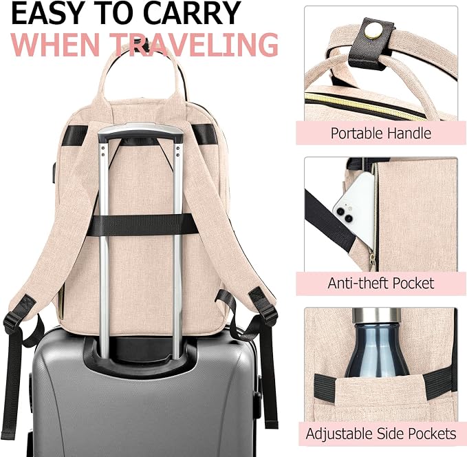 Laptop Backpack for Women, High School Bookbag for Girls - Image 5