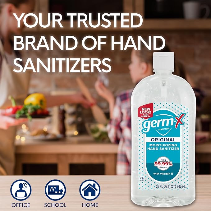Germ-X Original Hand Sanitizer, Back to School Supplies, Non-Drying - Image 8