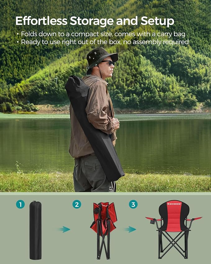 SONGMICS Folding Camping Chair, - Image 7