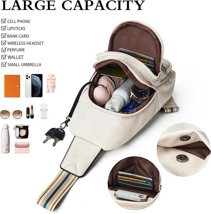 Sling Bag Crossbody Bags for Women Small Cross Body Bag Fanny Packs Chest Sling - Image 4