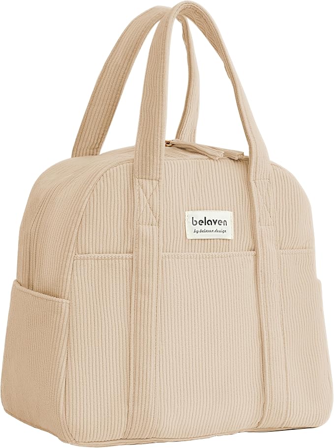 Insulated Lunch Bag for Women, 6-Hour Cold Retention Cooler Tote by belaven