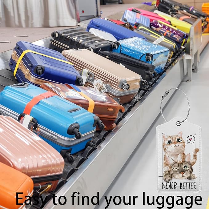 Cats in Love 2-Pack Luggage Tags - Image 5