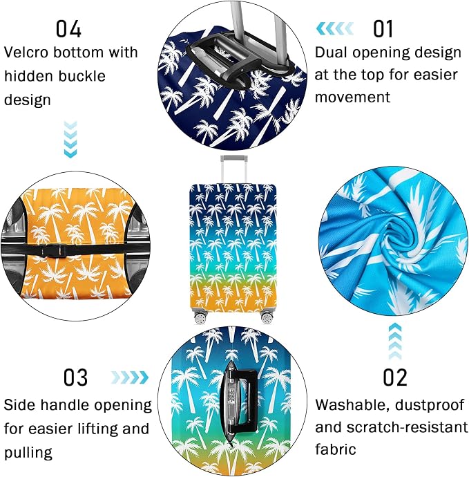 Luggage Cover for Suitcase Elastic Suitcase Cover Protector, Carry On Luggage - Image 4