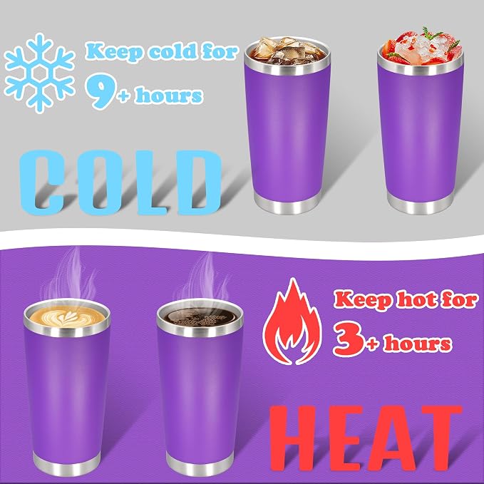20 oz Tumbler with lid Double Wall Vacuum Insulated Tumblers Stainless Steel - Image 4
