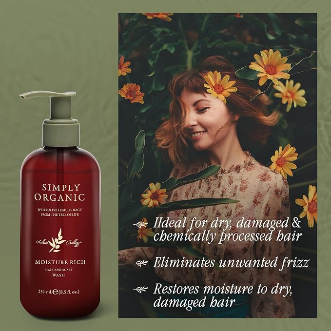 SIMPLY ORGANIC Nourishing Hair Deep Shampoo Scalp Wash, Made in Italy, All - Image 4