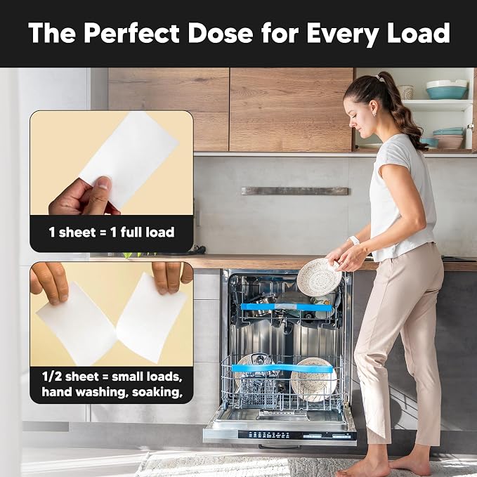 Dishwasher Dishwashing Detergent Sheets, Dish Soap & Dishwashing Tablets - Image 5