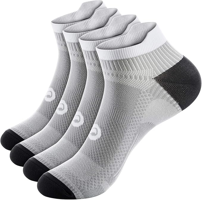 PAPLUS Ankle Compression Sock for Men and Women 2/4/6 Pairs, Low Cut by PAPLUS