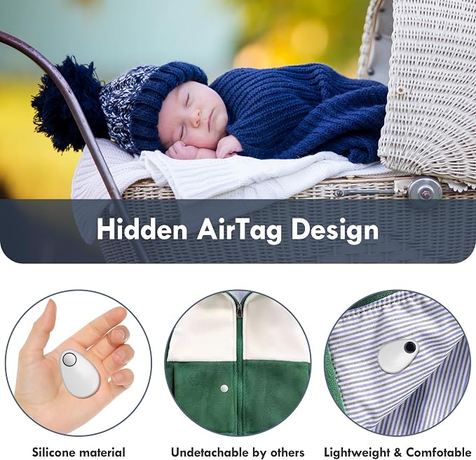 for Airtag Holder for Kids Hidden 4 Pack GPS Tracker Case, Anti-Removal - Image 3