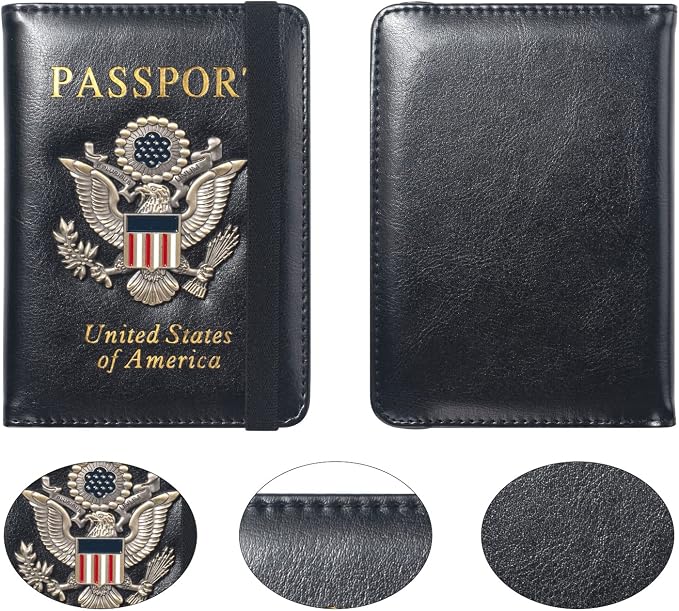 Passport Holder for Travel Passport Cover for Men Passport Wallet Case - Image 5