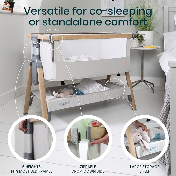 CoZee® 2-in-1 Baby Bassinet & Bedside Sleeper - Image 3