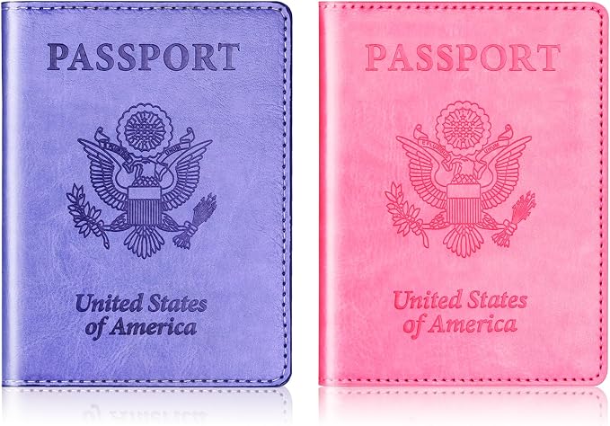 Herain Passport Holder for Travel Cruise Essentials 2 Pcs, Passport Cover - Image 8