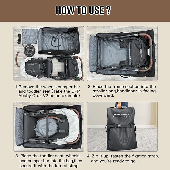 RAYMACE Padded Stroller Travel Bag - Image 5