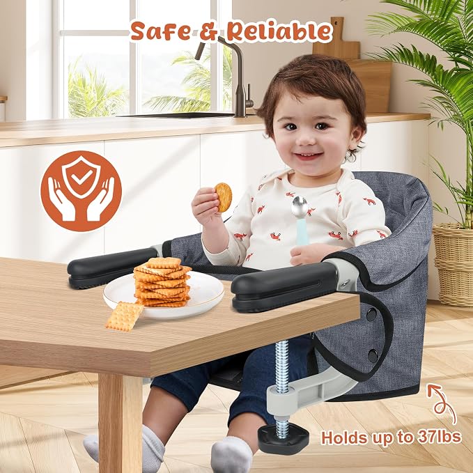 Hook On High Chair, Jozzve Baby High Chair, Portable High Chair - Image 4