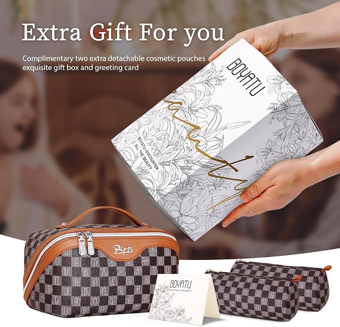 BOYATU Travel Makeup Bag Cosmetic Bags - Image 4