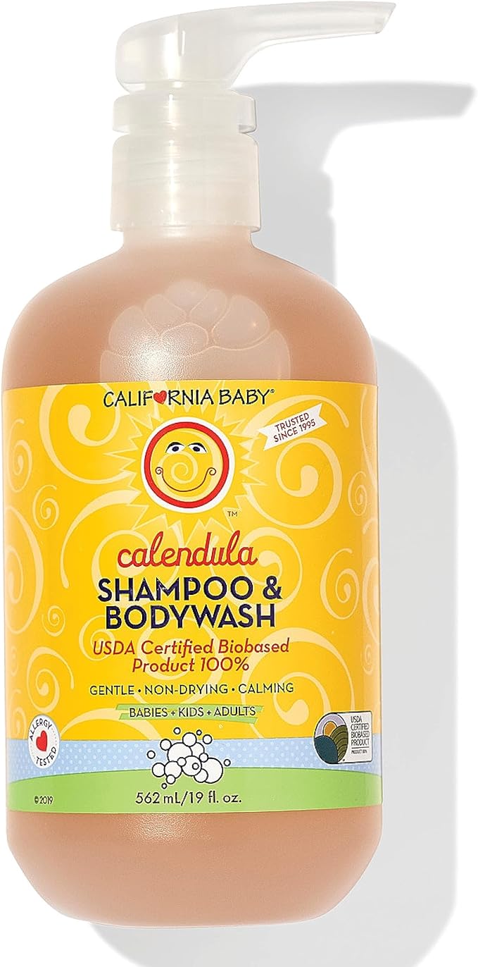 California Baby Calendula Shampoo and Body Wash | 100% Plant-Based | Allergy by CaliforniaBaby