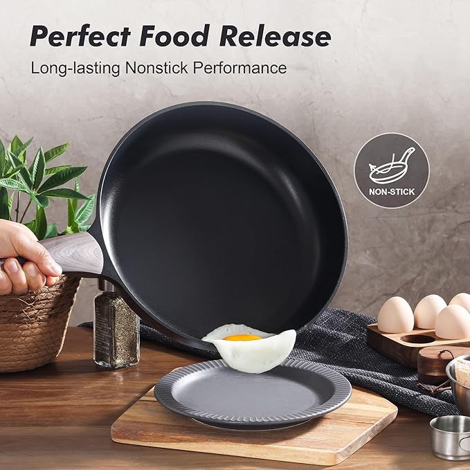 SENSARTE Nonstick Frying Pan Skillet 8Inch Non Stick Egg Pan Omelette Pans - Image 2