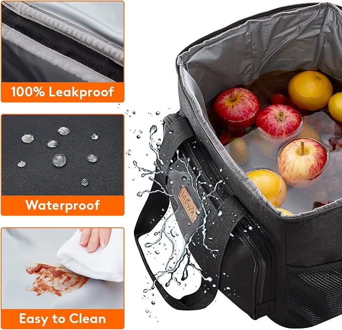 Lifewit Large Lunch Bag Insulated Lunch Box Soft Cooler Cooling Tote - Image 5