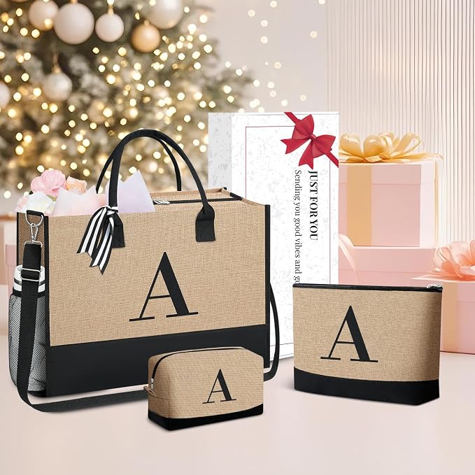 BAGAIL Initial Tote Bag, Personalized Birthday Gifts - Image 5