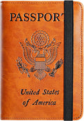 Passport Holder Cover Wallet Travel Essentials RFID Blocking Leather Card Case by PASCACOO