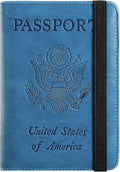 Passport Holder Cover Wallet Travel Essentials RFID Blocking Leather Card Case by PASCACOO