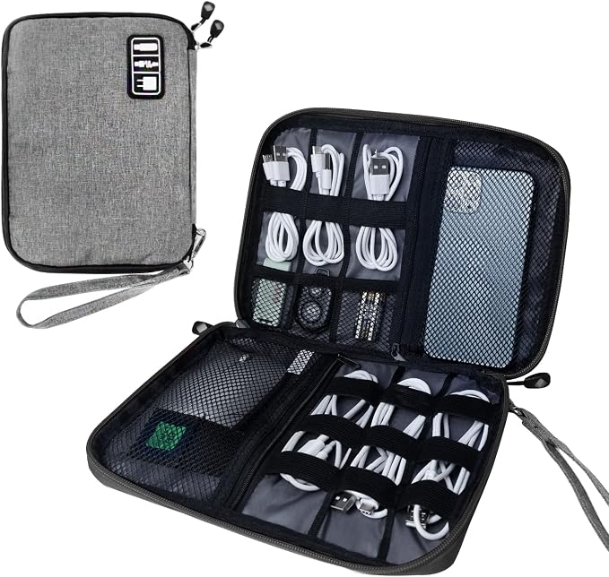 Electronics Travel Organizer, Portable Waterproof Electronic Travel Storage Bag by Lcsmaokin