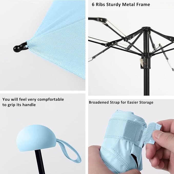 BAODINI Travel Mini Umbrella for Purse - Image 6