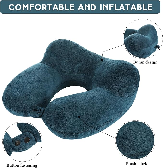 Sintuff 2 Pack Inflatable Travel Pillow - Image 3