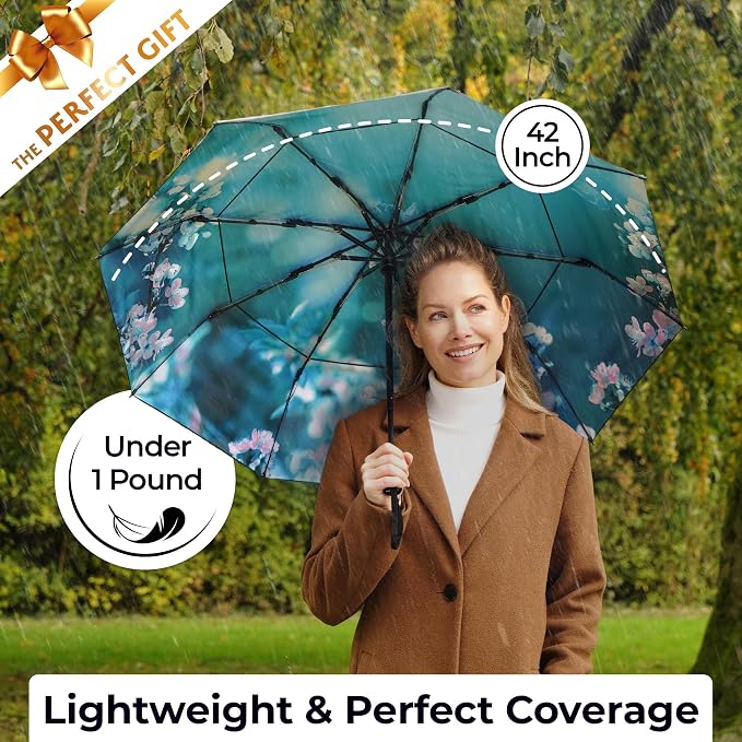 TUMELLA Strongest Windproof Travel Umbrella, Small Strong but Light Portable - Image 5
