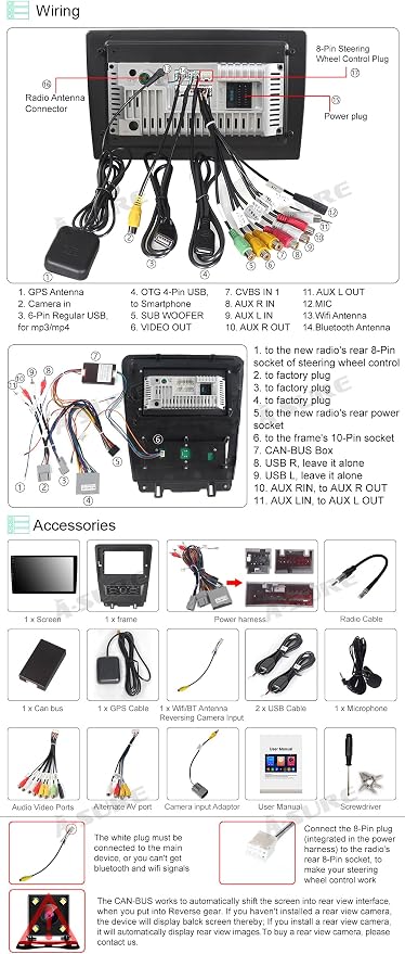 ASURE 2+64GB Car Stereo Radio for Ford Mustang 2010-2014, 10.1 inch 4Core - Image 9