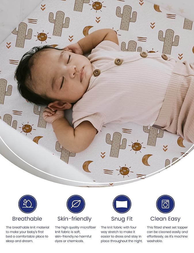 TotAha Cactus Crib Sheets - Image 2