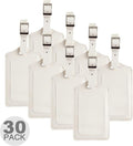 8 Pack Leather Luggage Travel Bag Tags by Travelambo by Travelambo