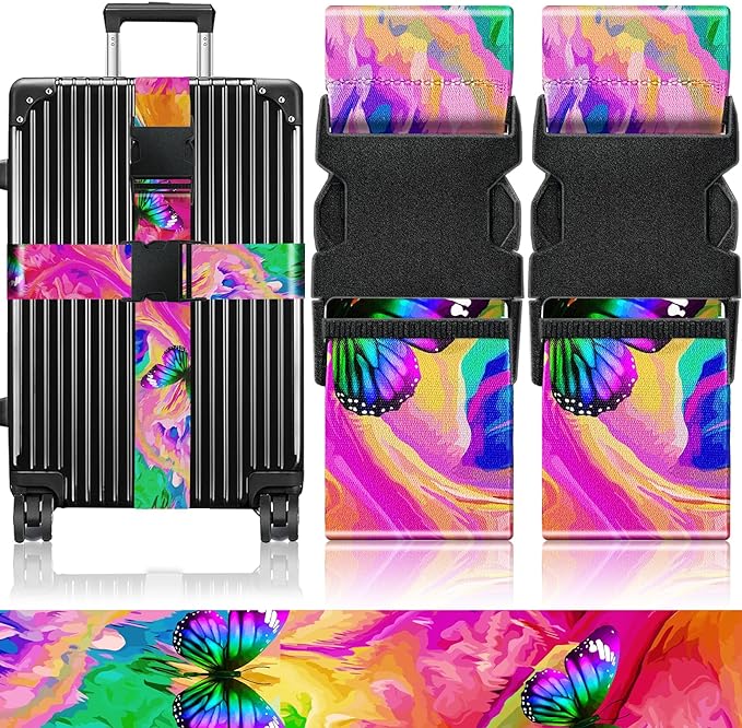 Slohif Luggage Straps for Suitcases Travel Belt Accessories Luggage Connector by Slohif